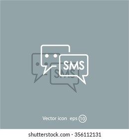 SMS sign icon