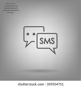 SMS sign icon