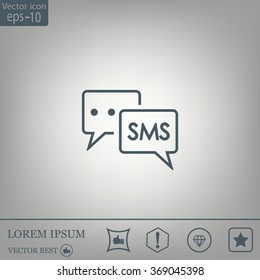 SMS sign icon