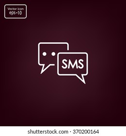 SMS sign icon