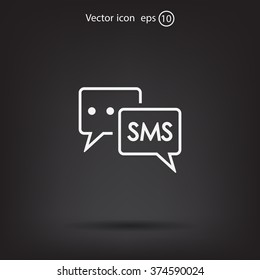 SMS sign icon