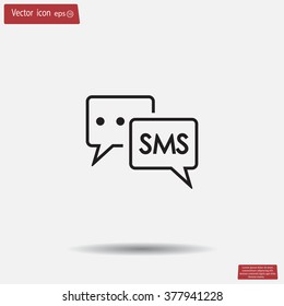 SMS sign icon