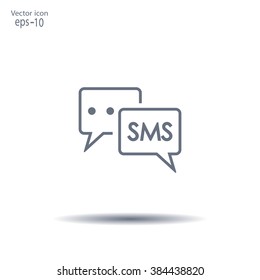 SMS sign icon