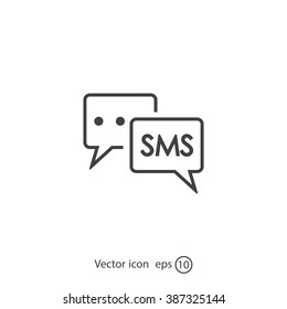 SMS sign icon