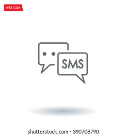 SMS sign icon