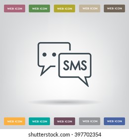 SMS sign icon