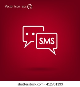 SMS sign icon