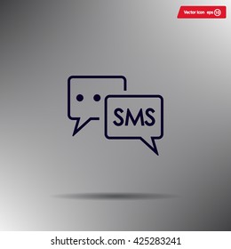 SMS sign icon