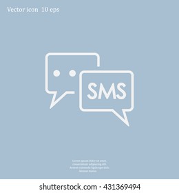SMS sign icon
