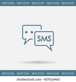 SMS sign icon