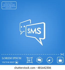 SMS sign icon