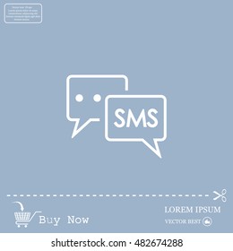 SMS sign icon