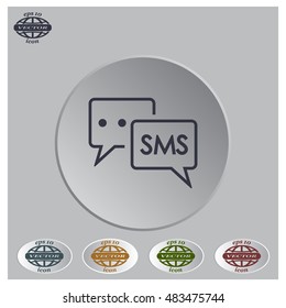 SMS sign icon