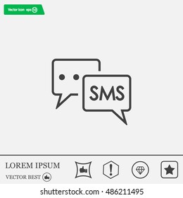 SMS sign icon