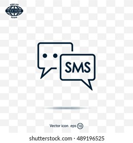 SMS sign icon