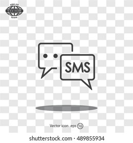 SMS sign icon