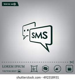 SMS sign icon