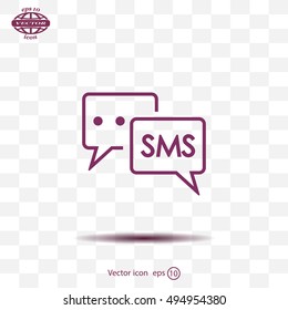 SMS sign icon