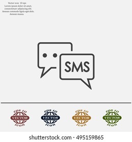 SMS sign icon