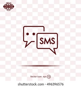 SMS sign icon