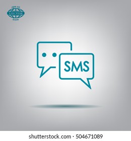SMS sign icon