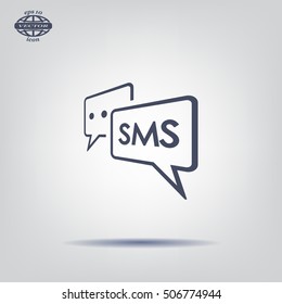 SMS sign icon