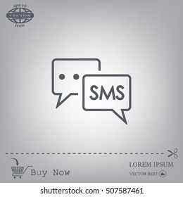 SMS sign icon