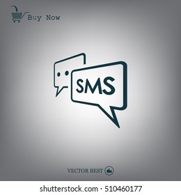 SMS sign icon