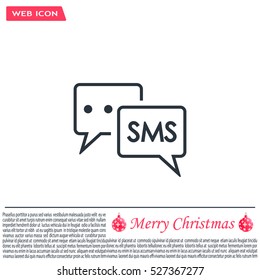 SMS sign icon