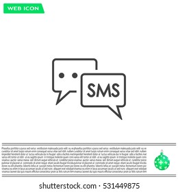 SMS sign icon