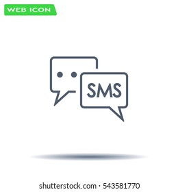 SMS sign icon