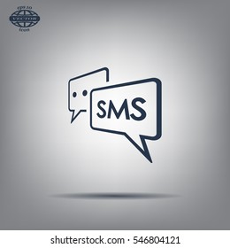 SMS sign icon