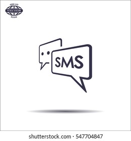 SMS sign icon