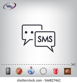 SMS sign icon