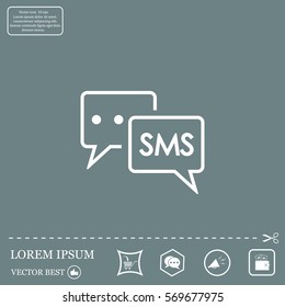 SMS sign icon