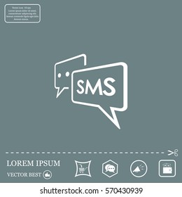 SMS sign icon