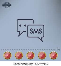 SMS sign icon