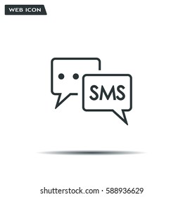 SMS sign icon