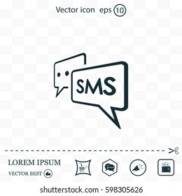 SMS sign icon
