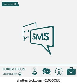 SMS sign icon
