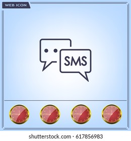 SMS sign icon