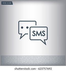 SMS sign icon