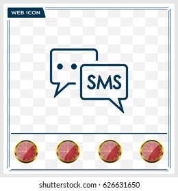 SMS sign icon