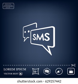 SMS sign icon