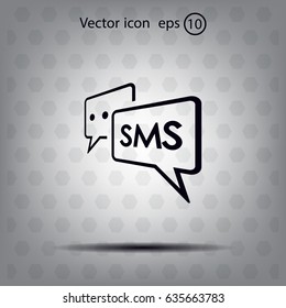 SMS sign icon