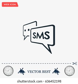 SMS sign icon