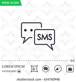 SMS sign icon