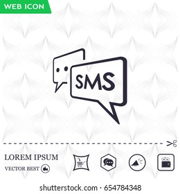 SMS sign icon