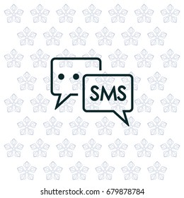 SMS sign icon