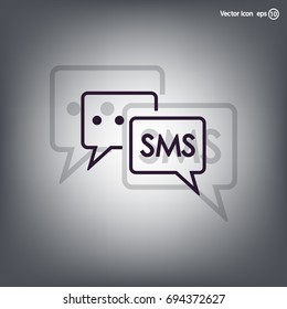 SMS sign icon